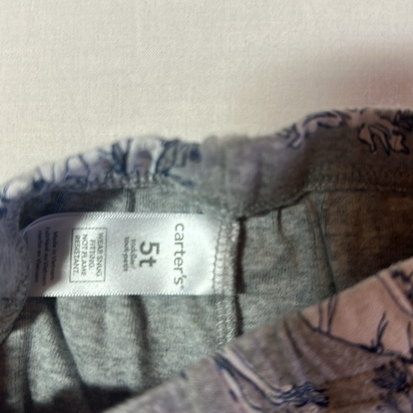 Carter's - Gray Animal Print Pajama Set - Picture 6 of 6